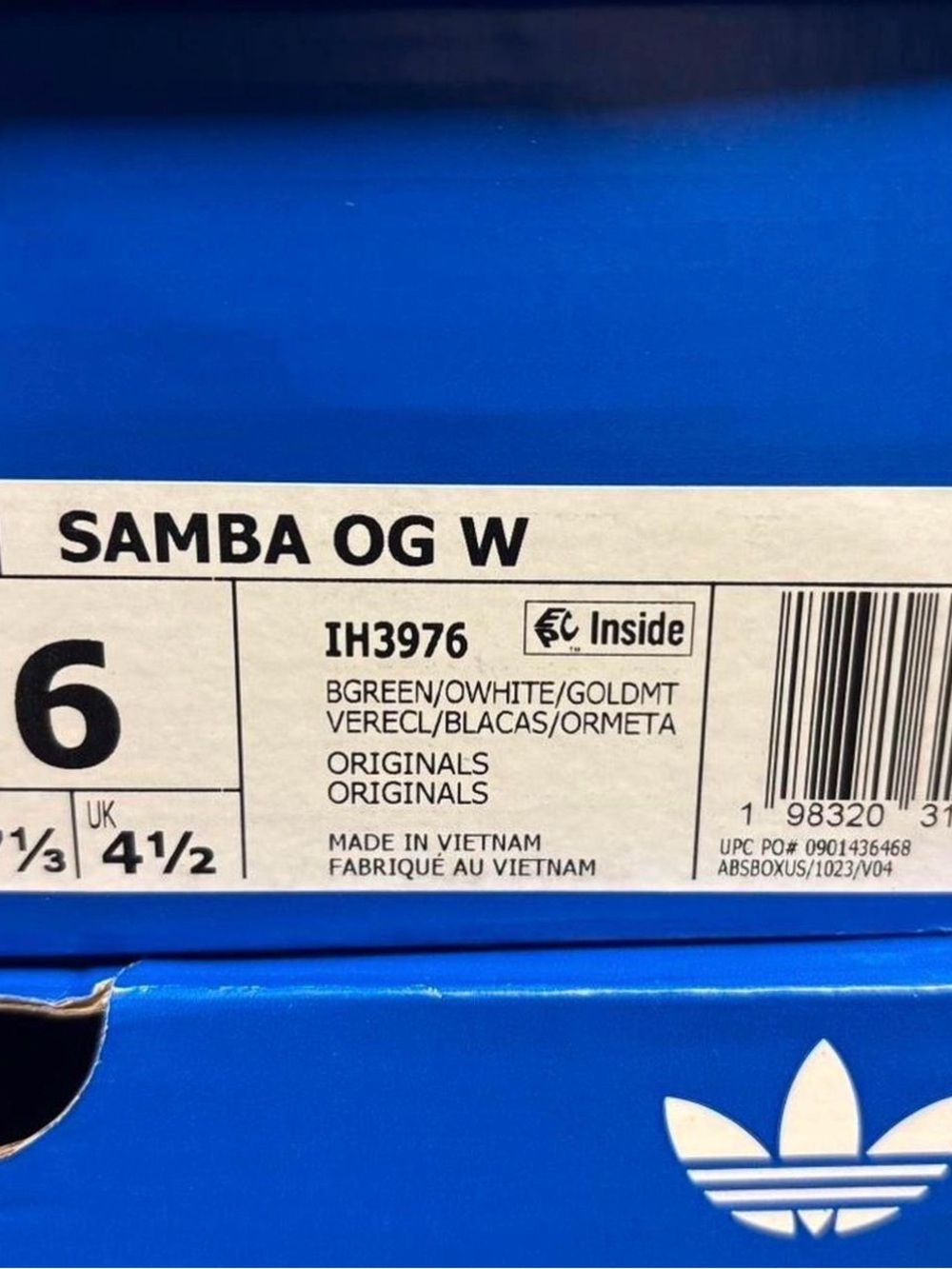 adidas Samba OG W in Bright Green - Picture 4 of 9